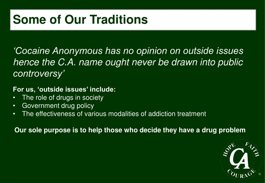 some of our traditions 2