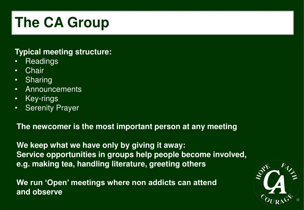 the ca group 1