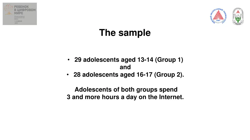 the sample