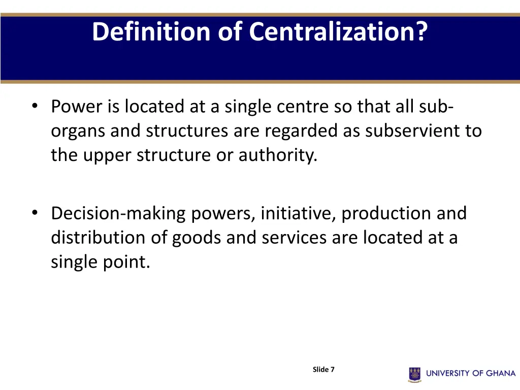 definition of centralization