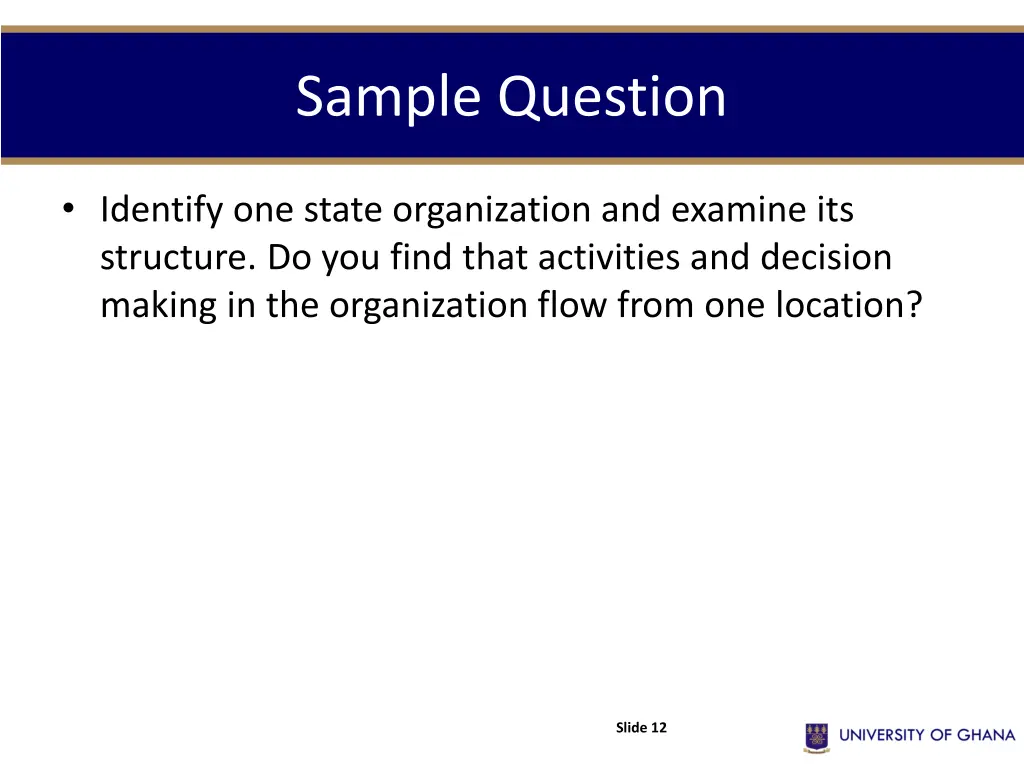 sample question