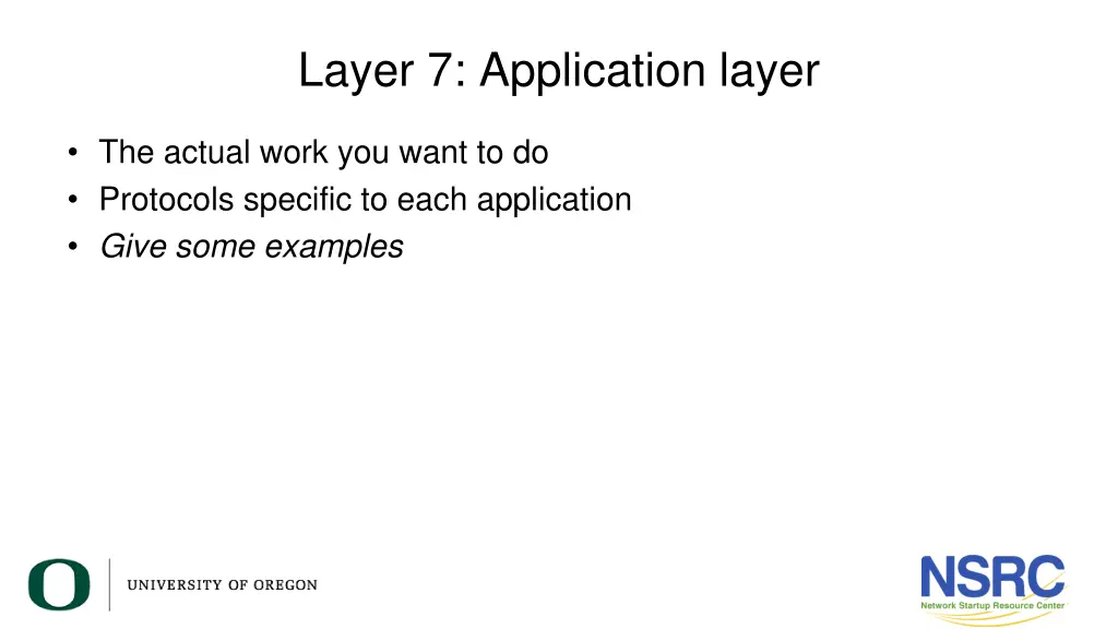 layer 7 application layer