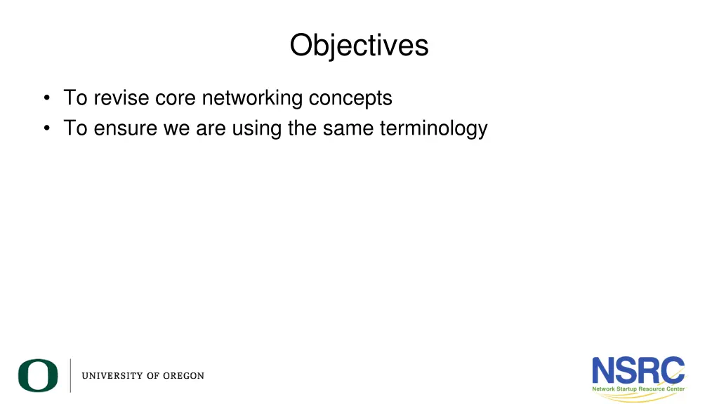 objectives