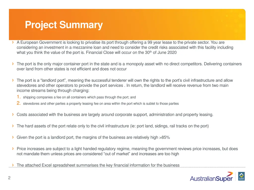 project summary
