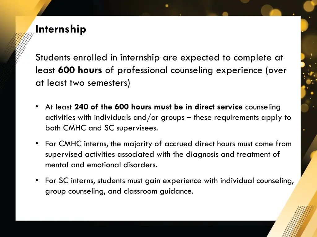 internship