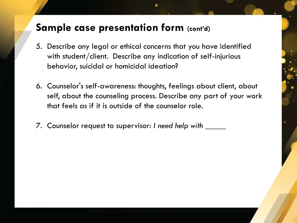 sample case presentation form cont d