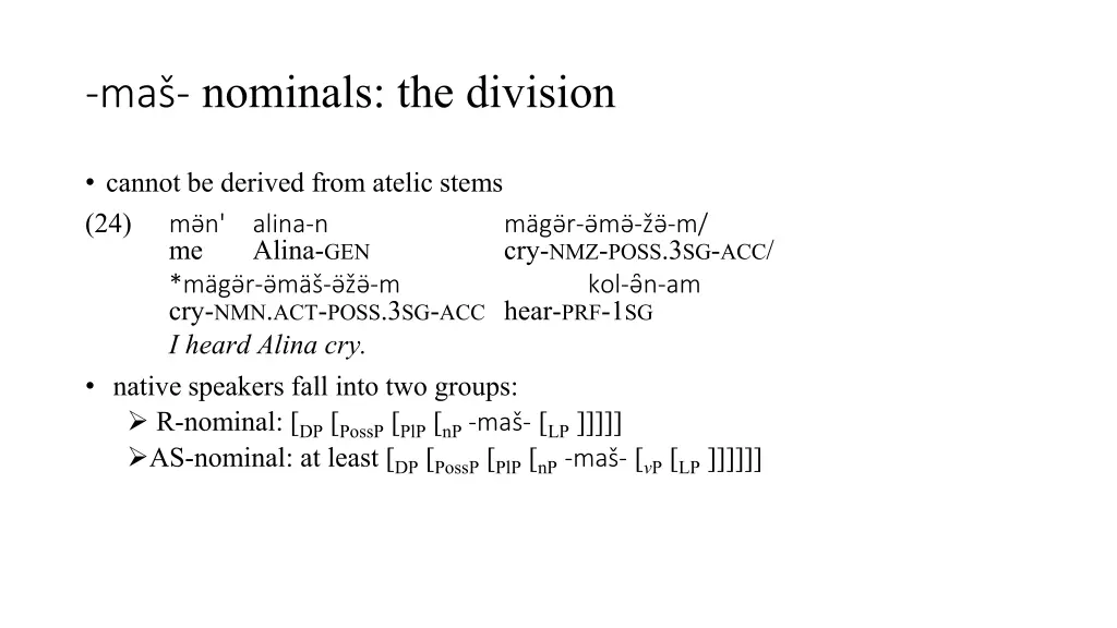 ma nominals the division