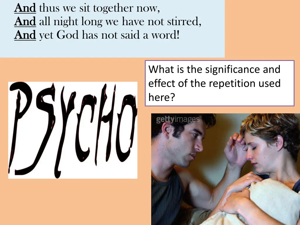and and thus we sit together