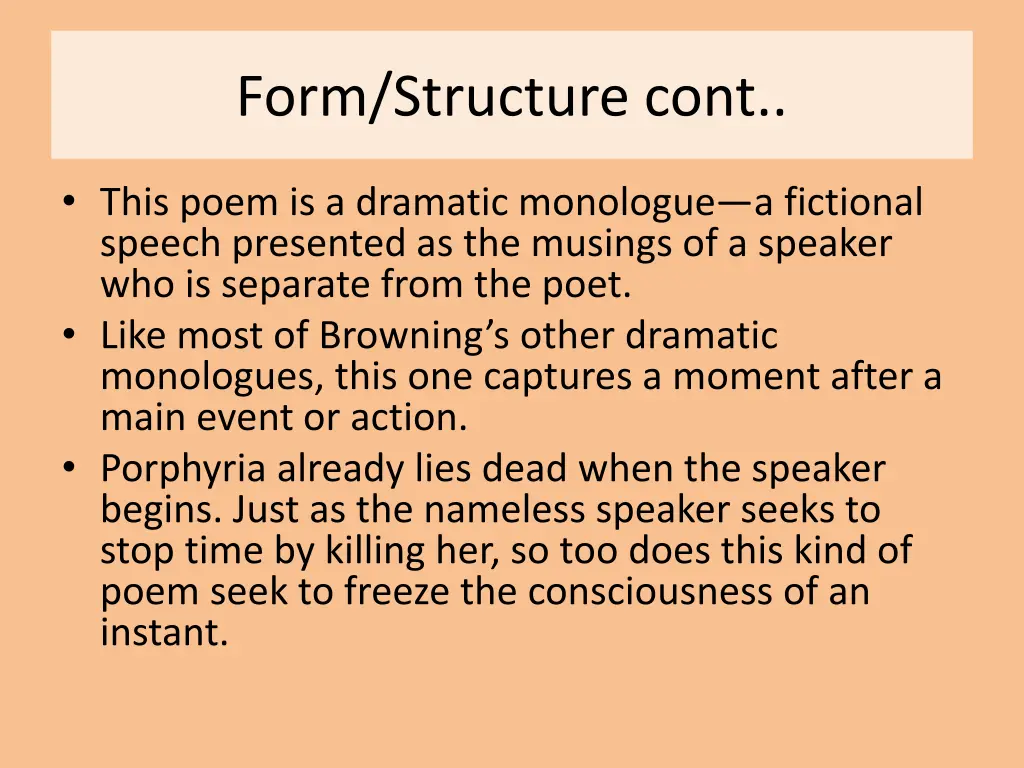 form structure cont