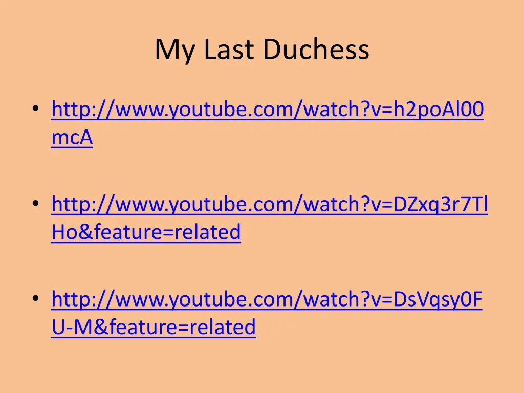 my last duchess