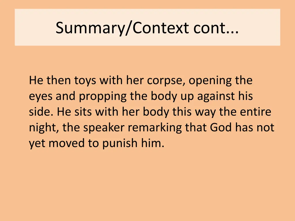 summary context cont 1