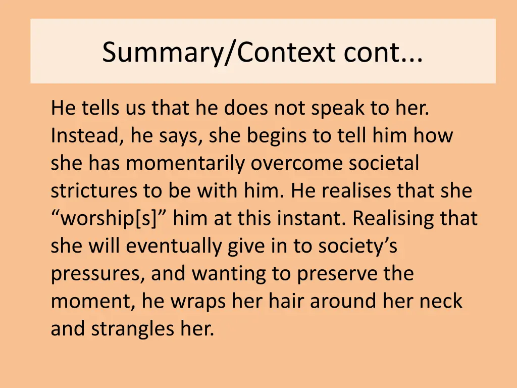 summary context cont