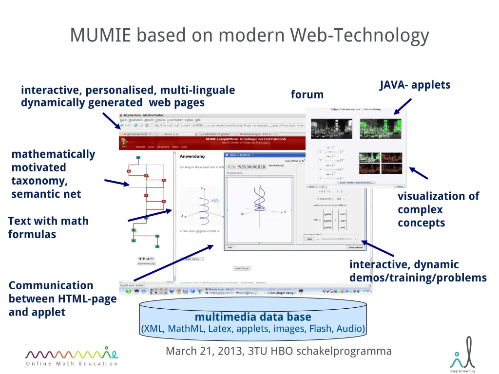 mumie based on modern web technology
