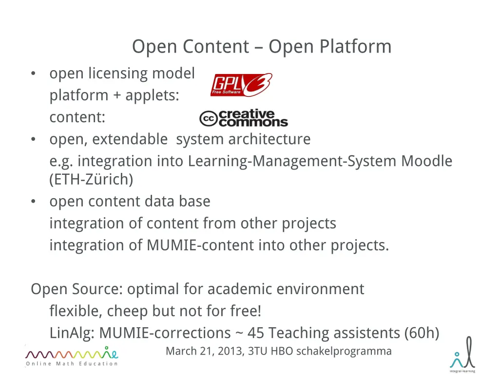 open content open platform