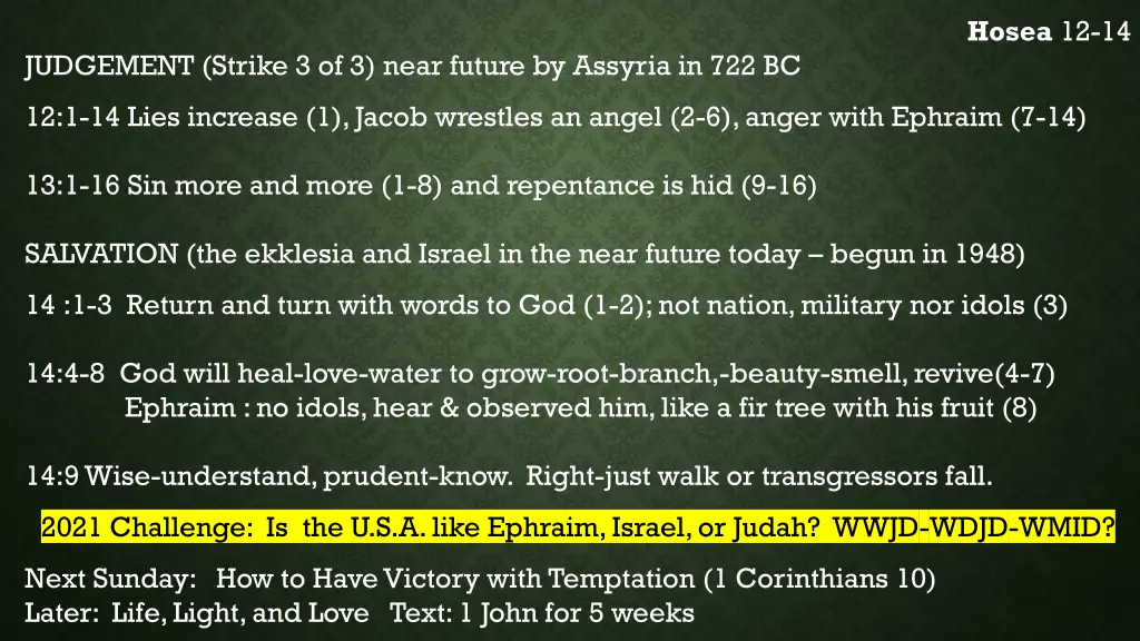 hosea 12 14