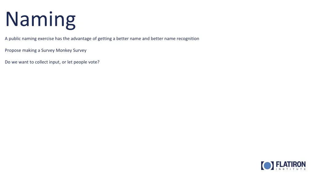 naming
