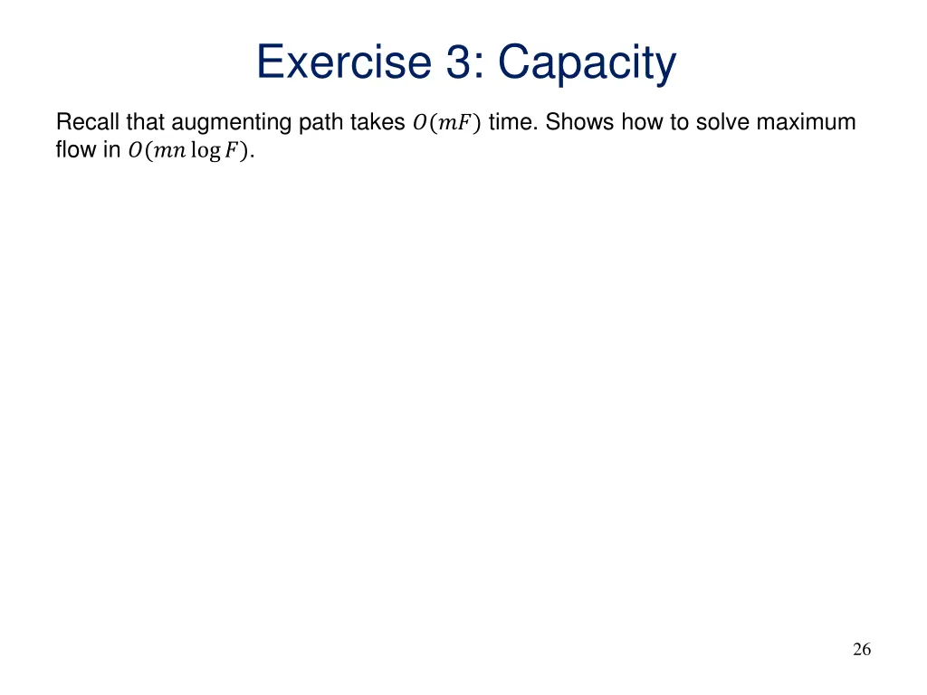 exercise 3 capacity