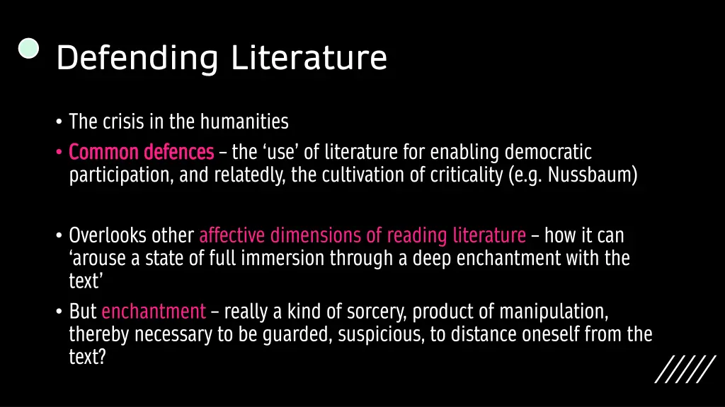 defending literature