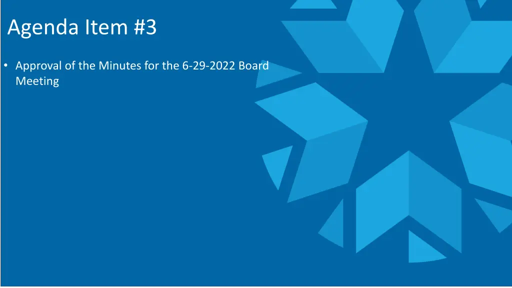 agenda item 3