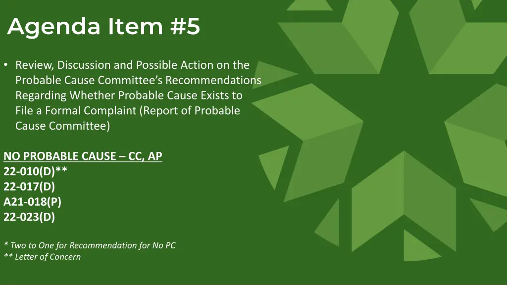 agenda item 5