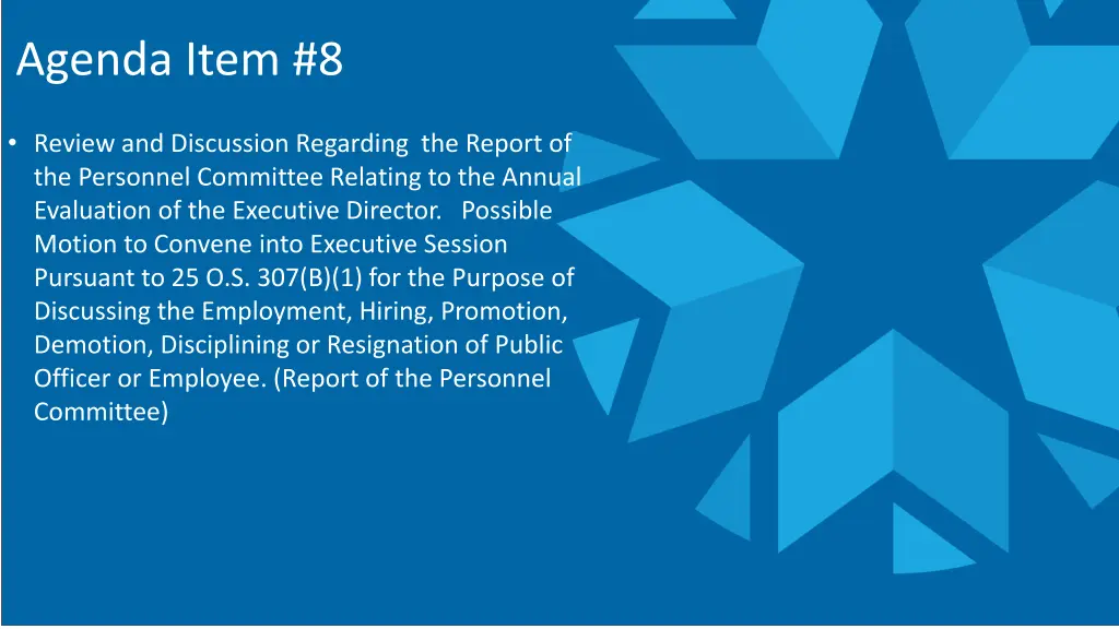 agenda item 8