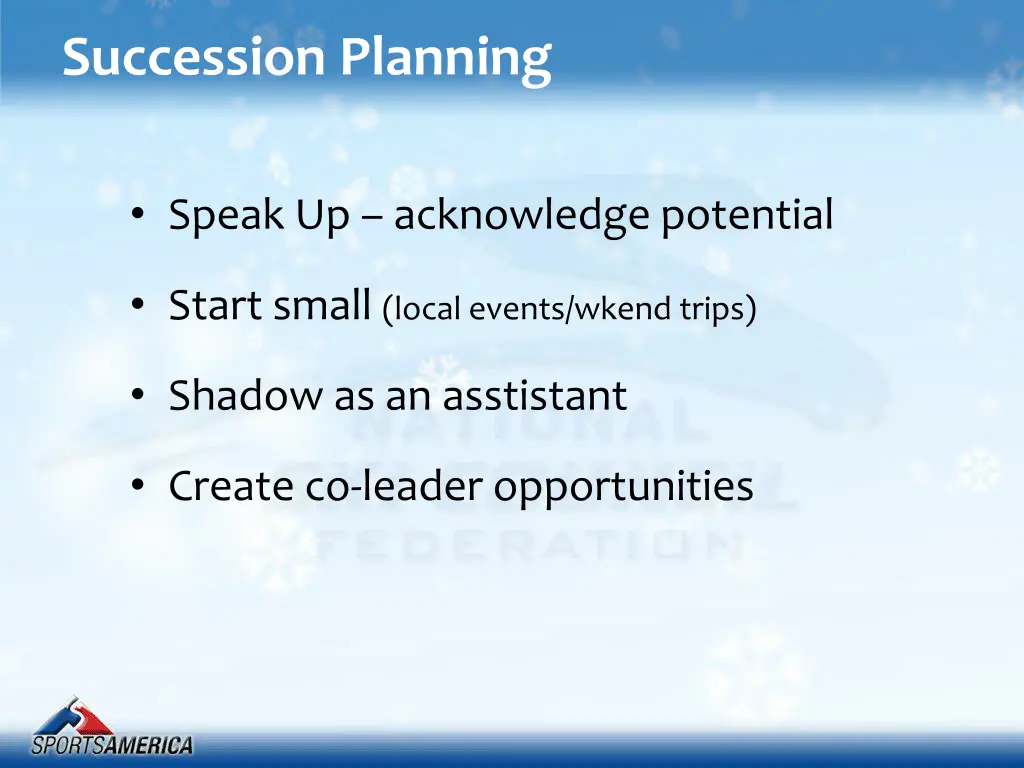 succession planning