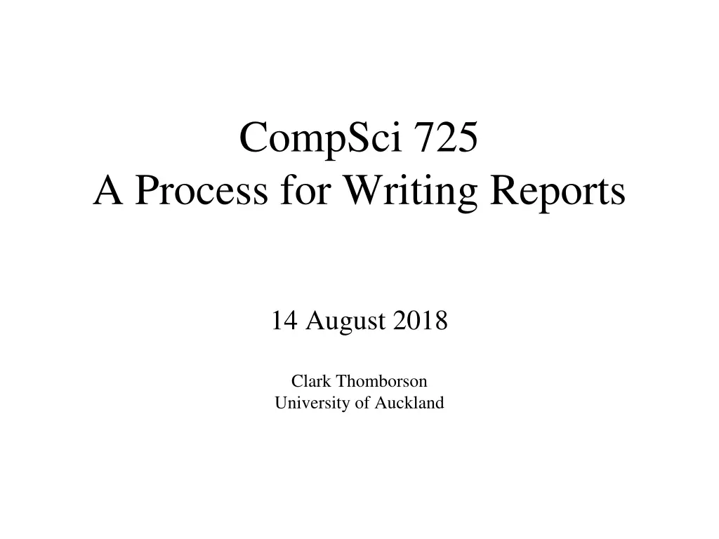 compsci 725