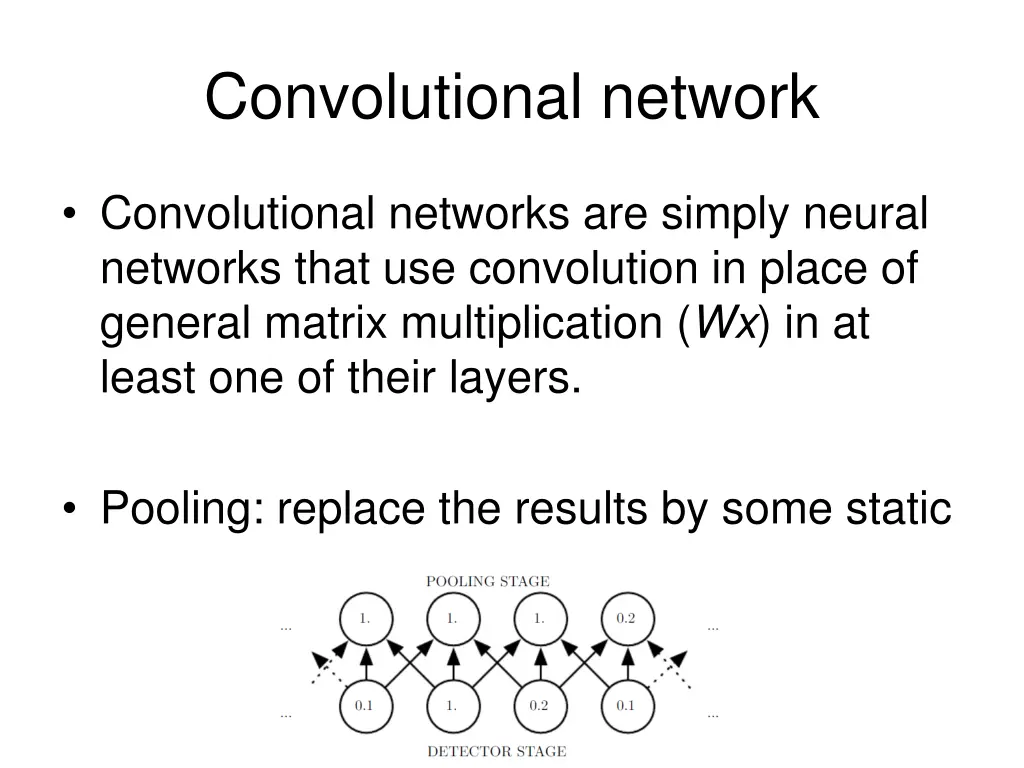 convolutional network