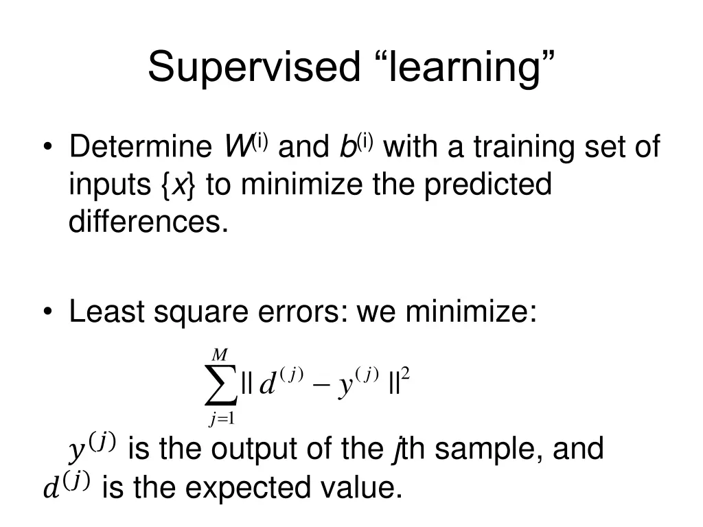 supervised learning