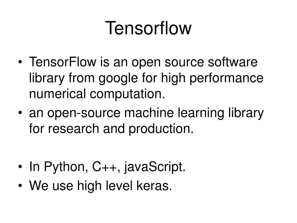 tensorflow