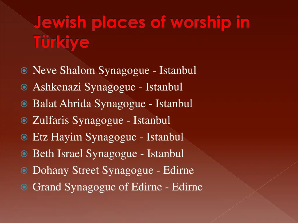jewish places of worship in t rkiye