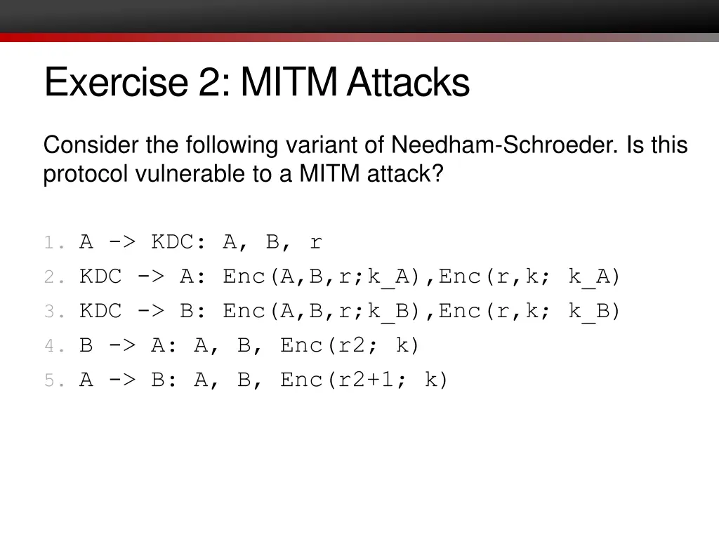 exercise 2 mitm attacks