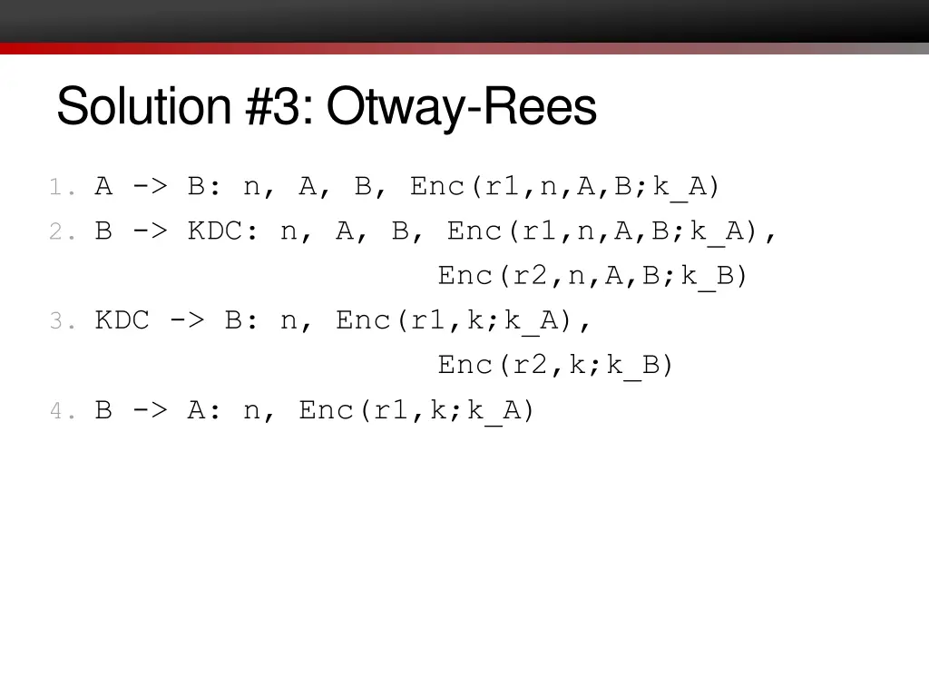 solution 3 otway rees