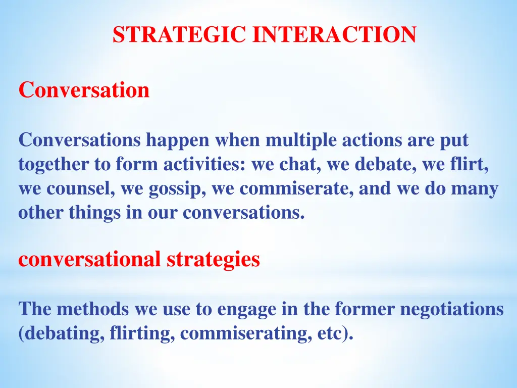 strategic interaction