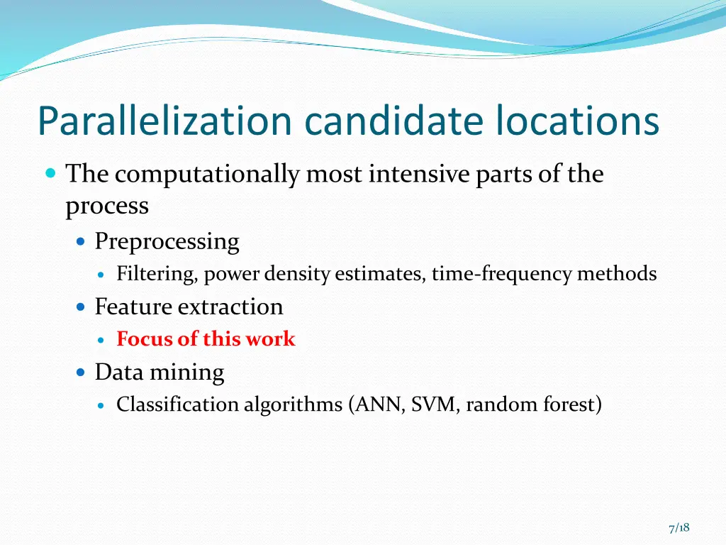 parallelization candidate locations