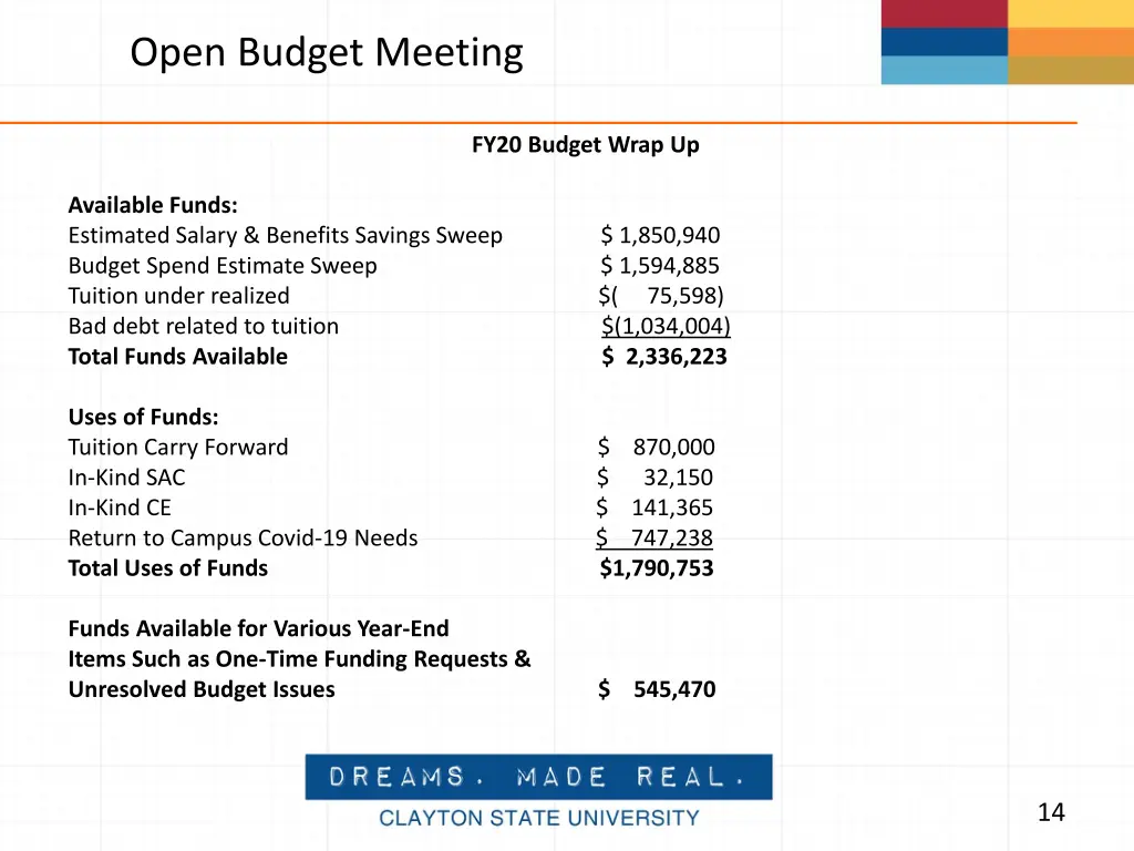 open budget meeting 10