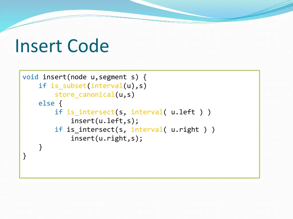 insert code