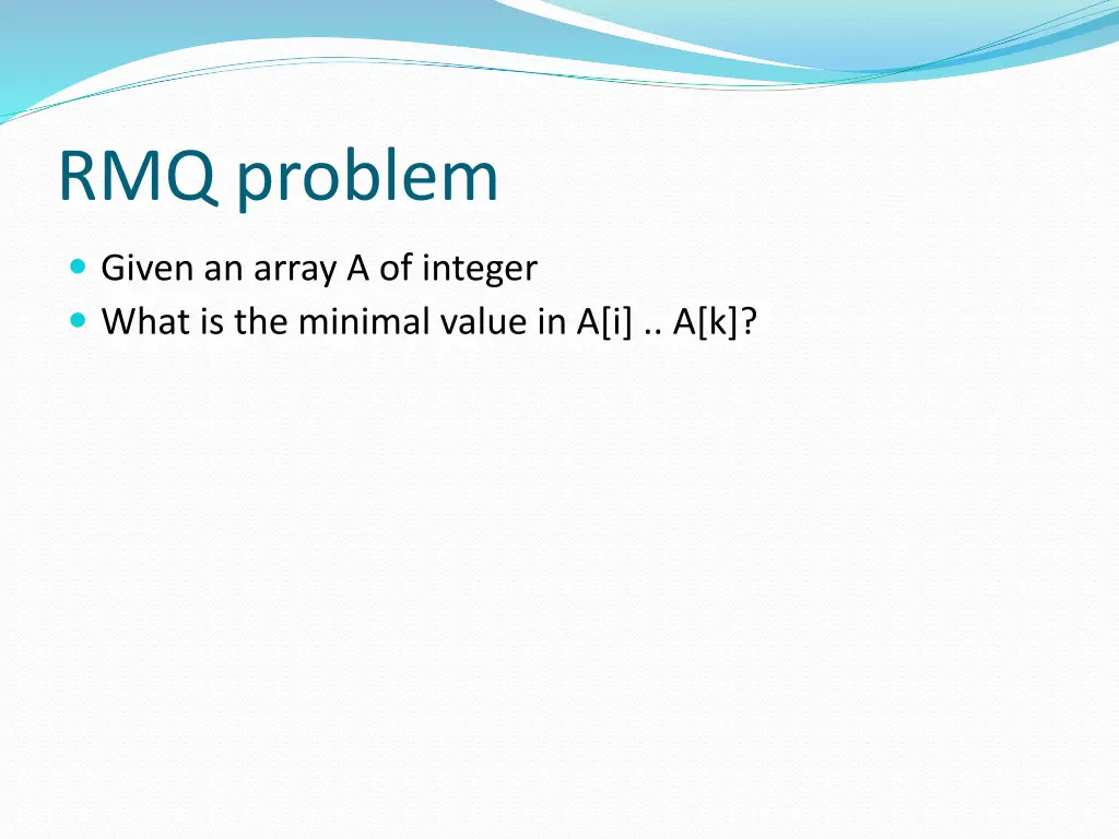 rmq problem