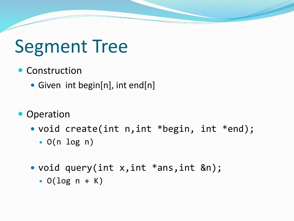 segment tree