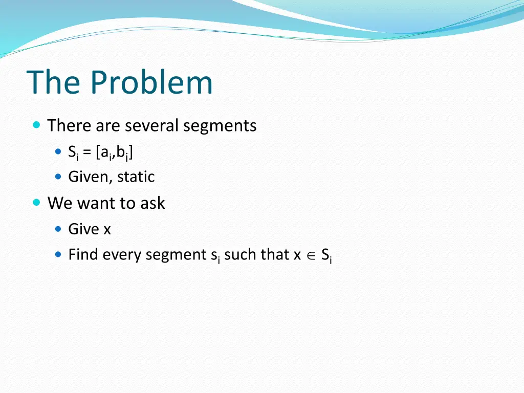 the problem