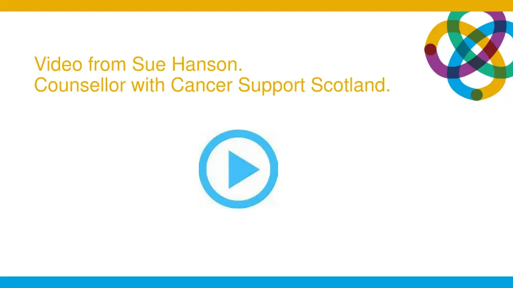 video from sue hanson counsellor with cancer