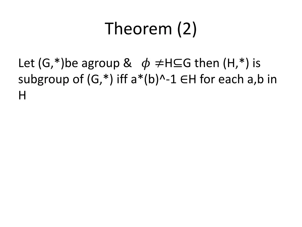 theorem 2