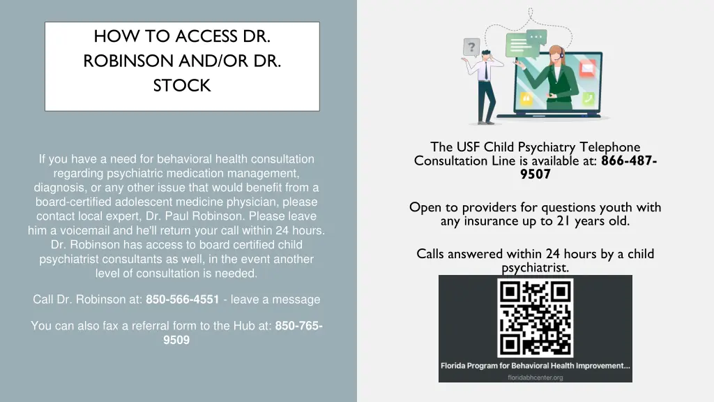 how to access dr robinson and or dr stock