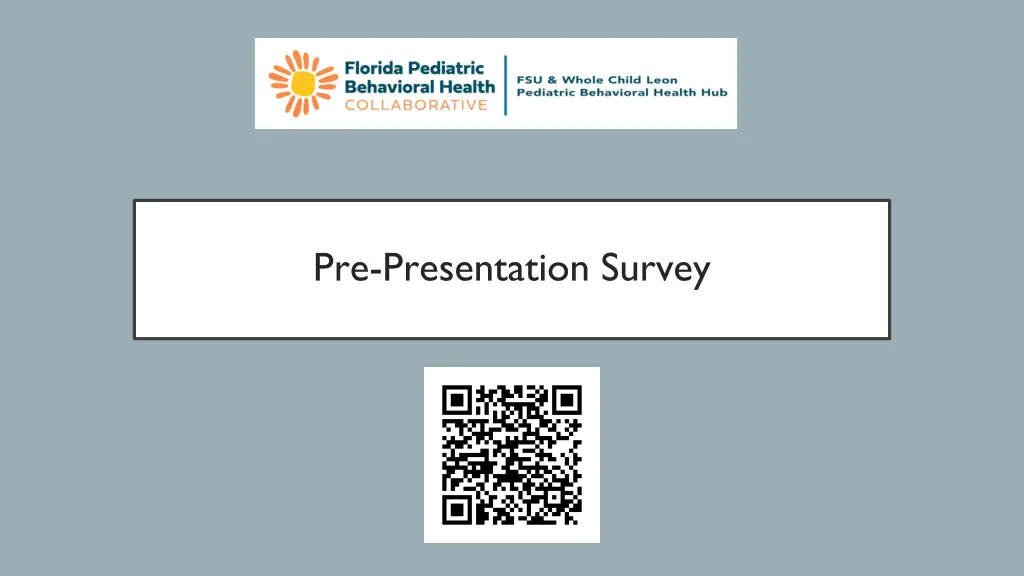 pre presentation survey