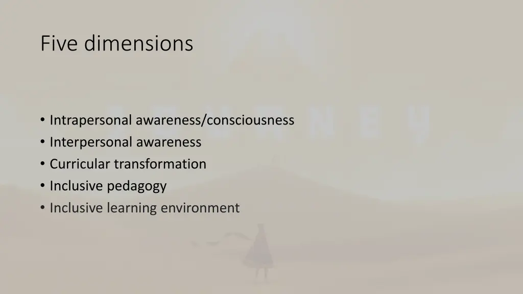 five dimensions