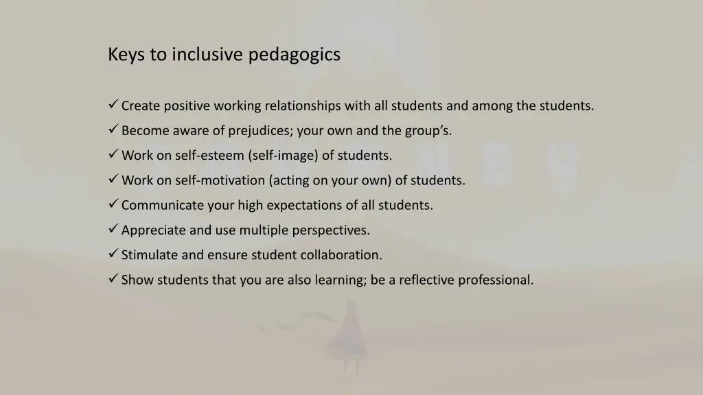 keys to inclusive pedagogics