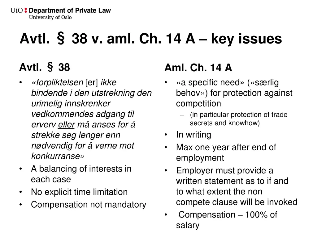 avtl 38 v aml ch 14 a key issues