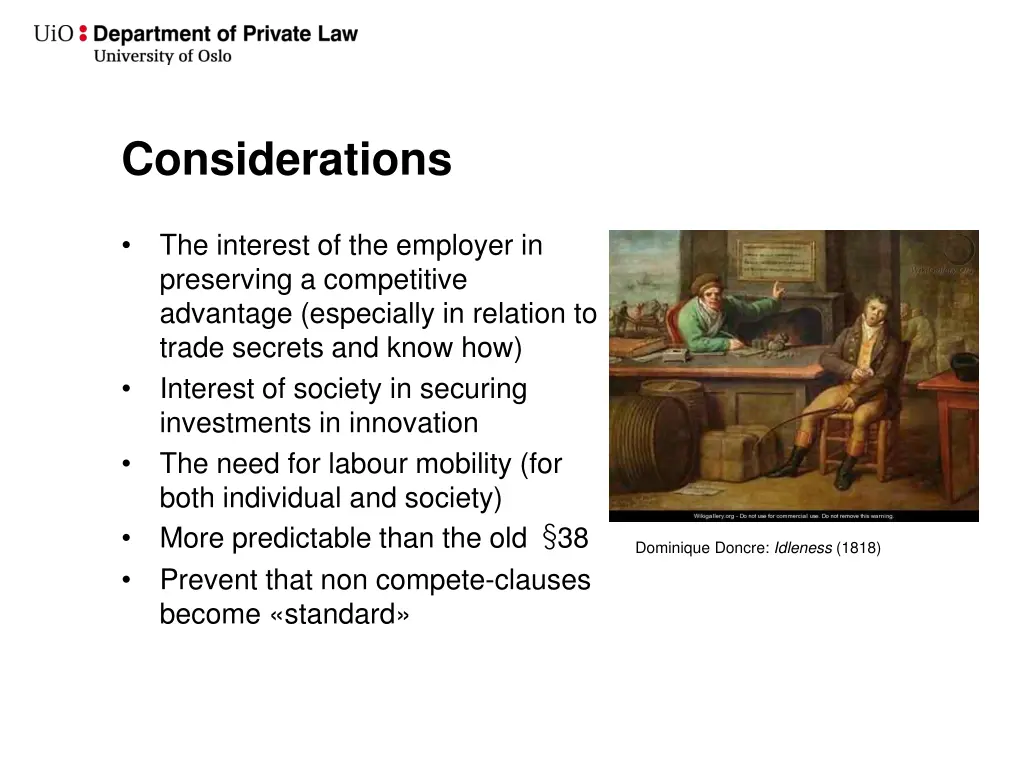 considerations