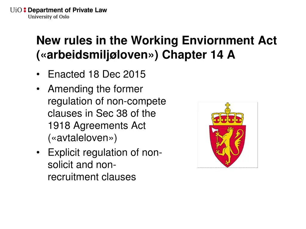 new rules in the working enviornment