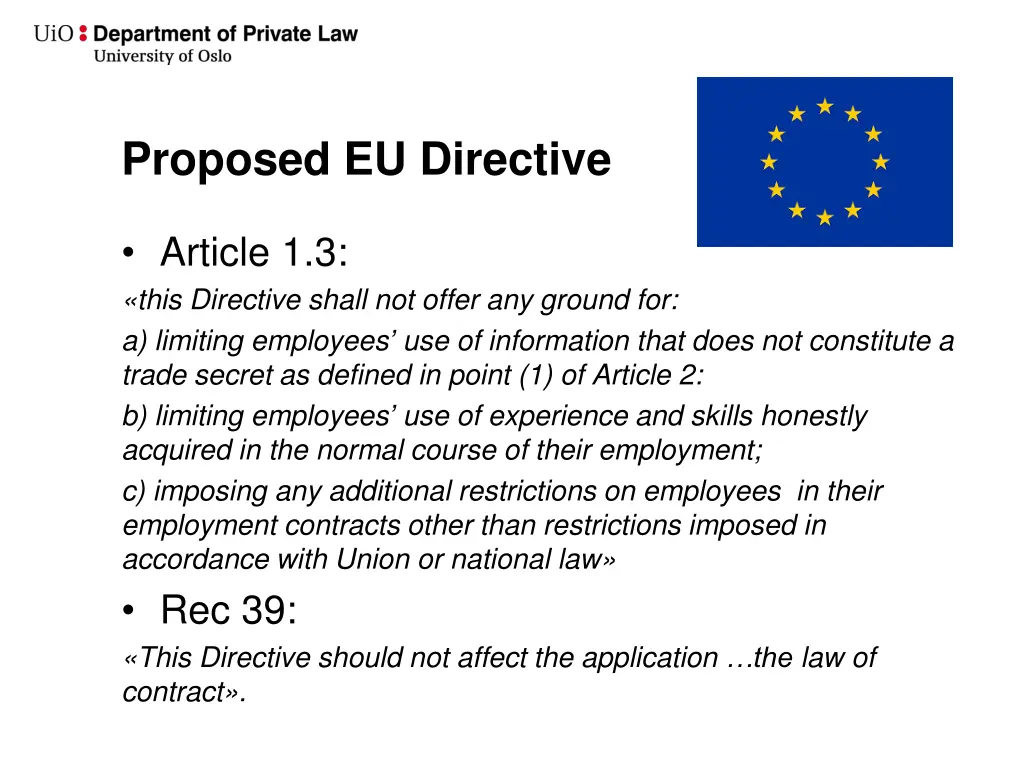 proposed eu directive